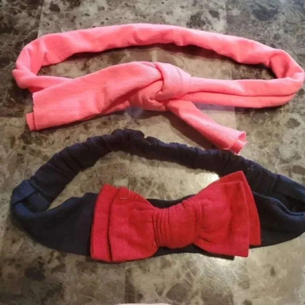 5 piece Knit chunky  Baby headbands